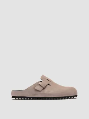 AGORÀ 012 - Taupe Suede Mule Sandals