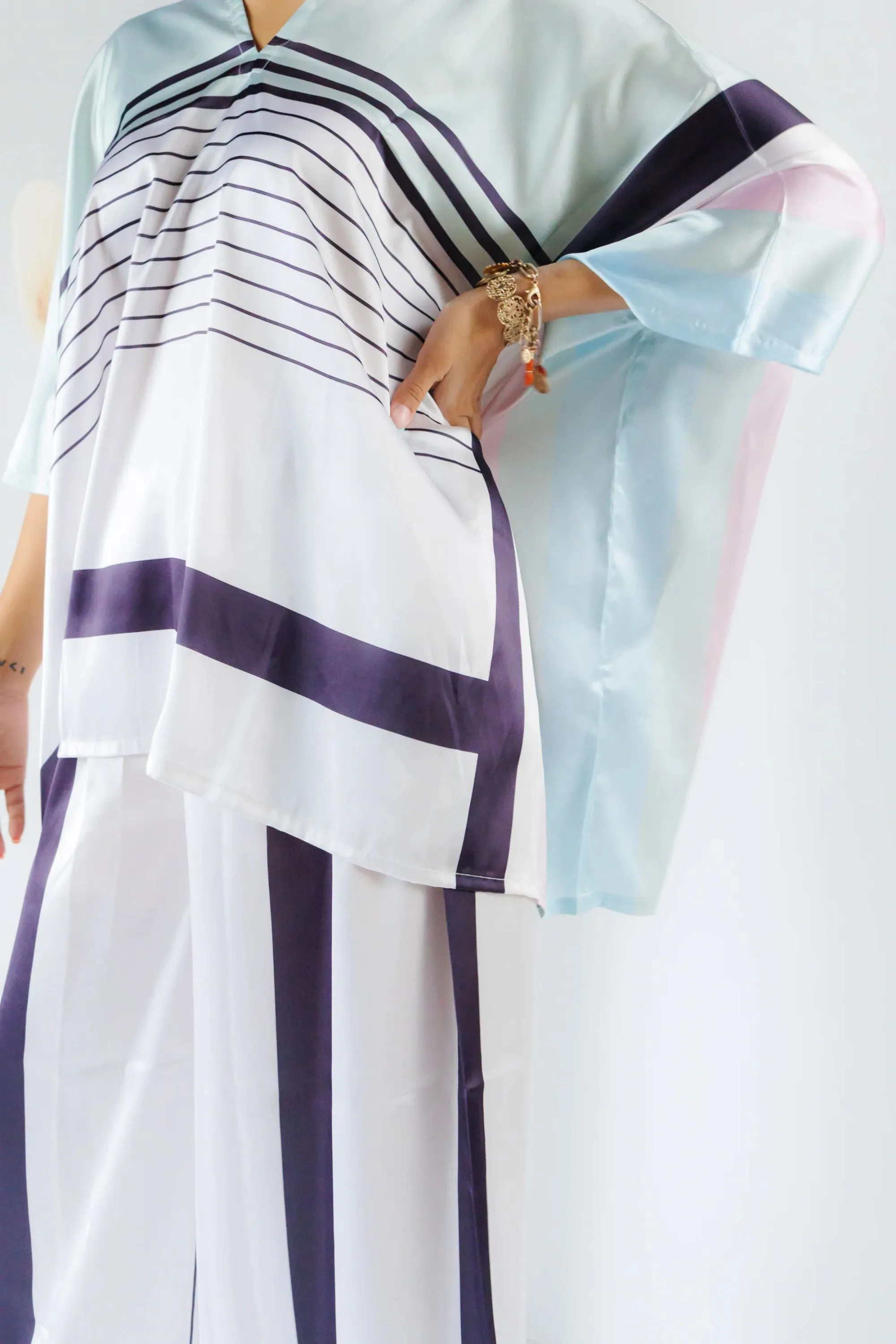Airy Elegance Kaftan Coord Set