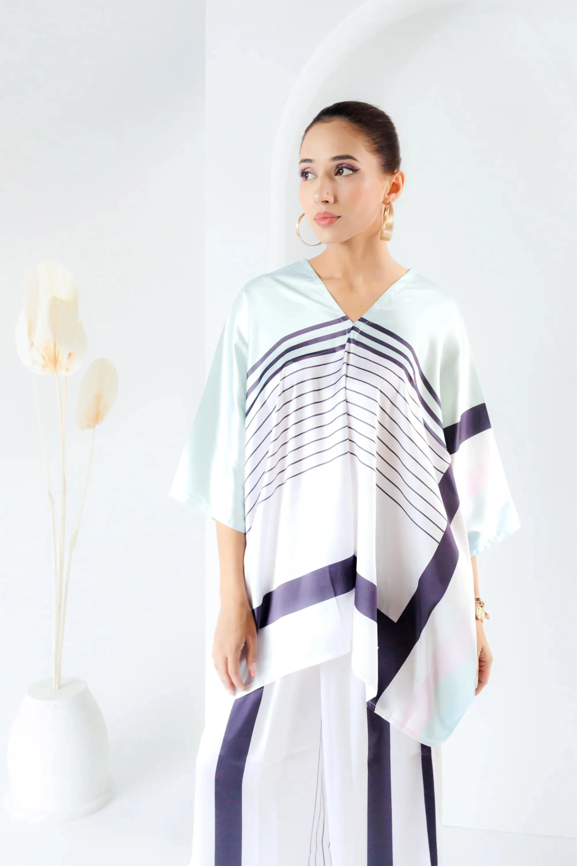 Airy Elegance Kaftan Coord Set