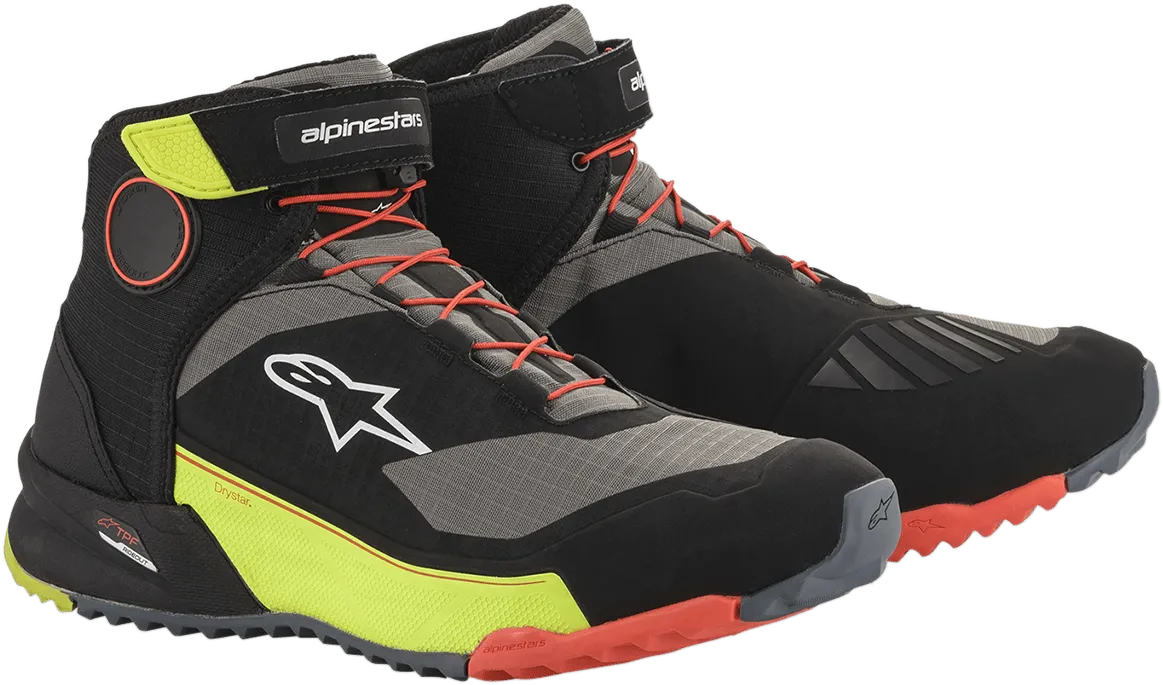 ALPINESTARS CR-X Drystar? Shoes - Black/Red/Yellow Fluorescent - US 9 261182015389
