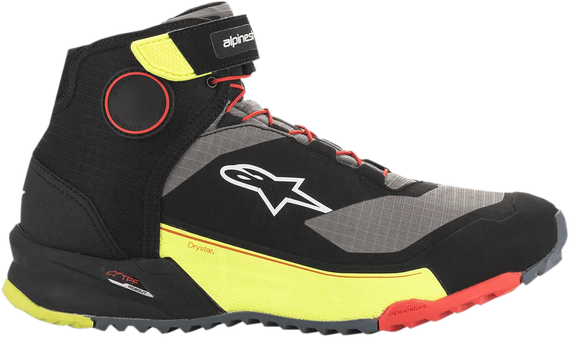 ALPINESTARS CR-X Drystar? Shoes - Black/Red/Yellow Fluorescent - US 9 261182015389