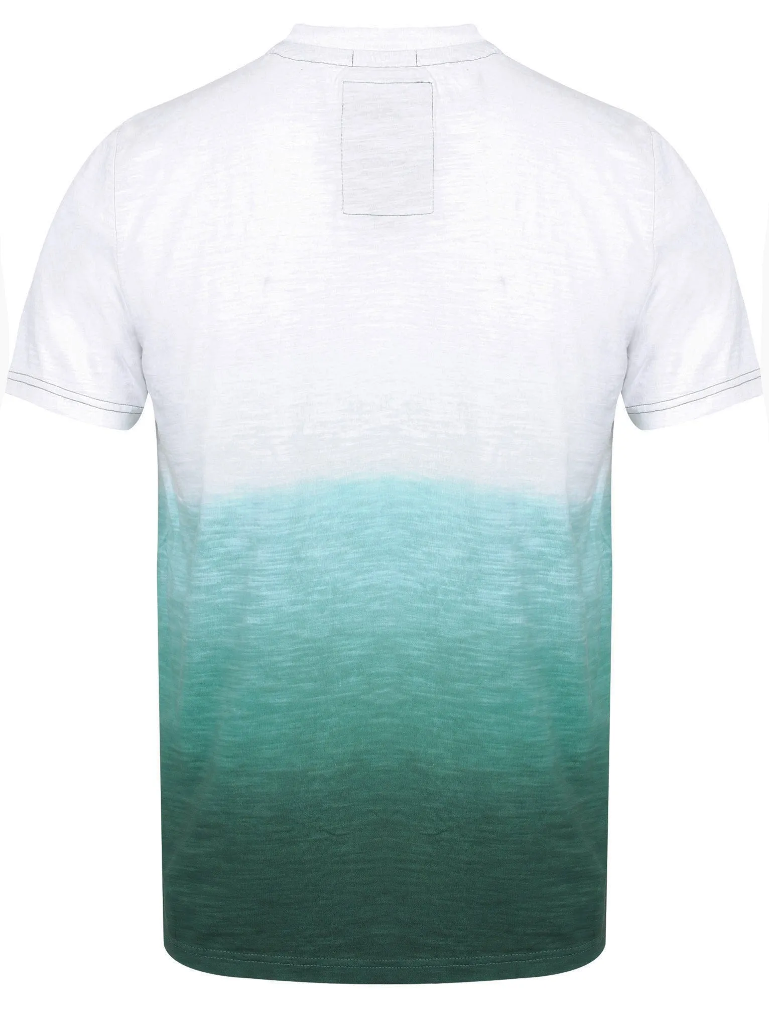 Authentic Motif Dip Dye Cotton Slub T-Shirt In Mediterranea - Tokyo Laundry