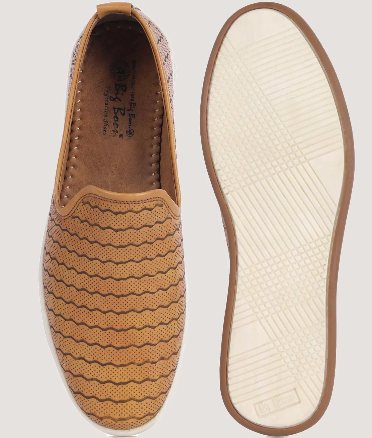 Big Boon Men Woven Design Slip-On Loafer