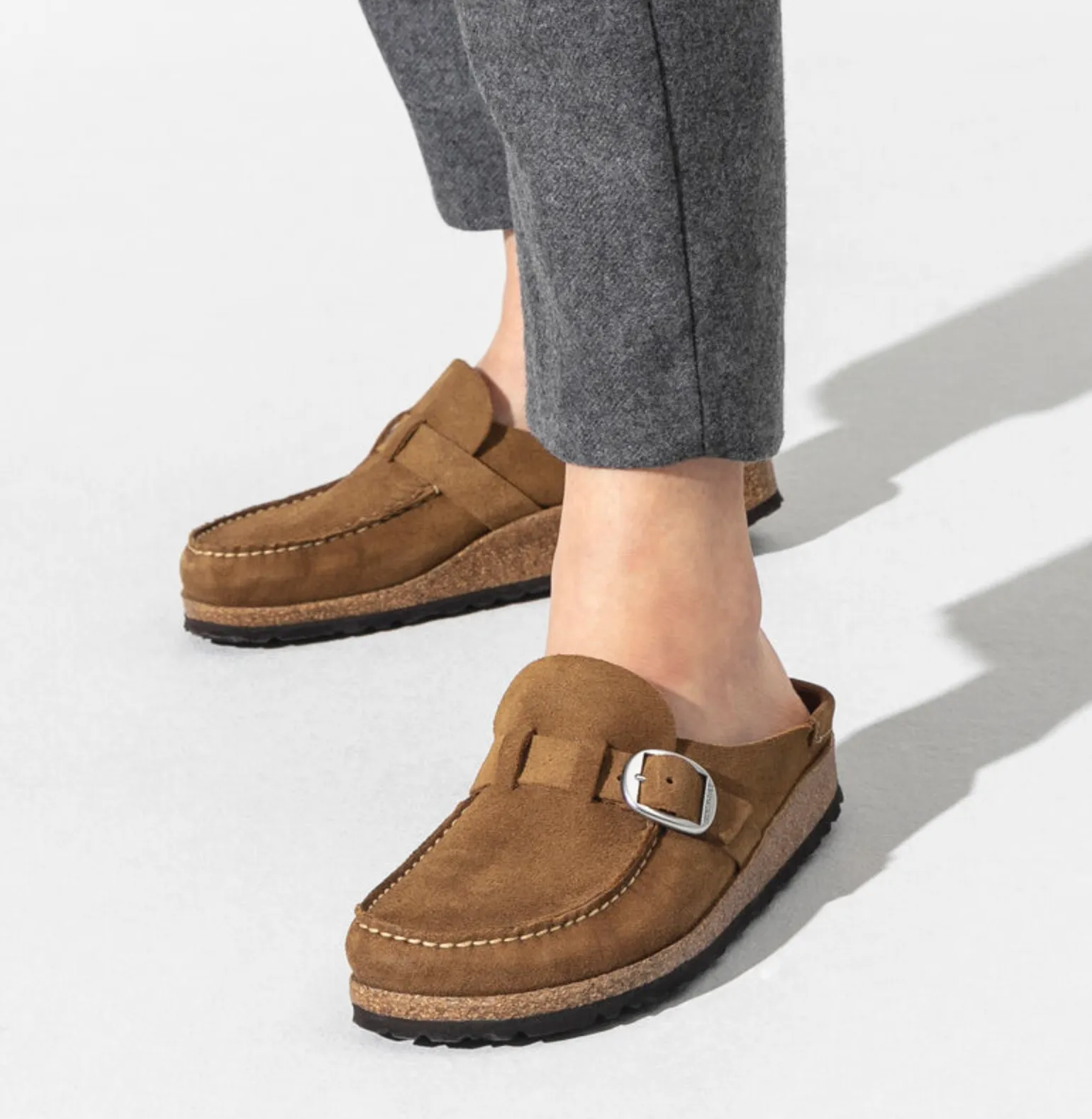 Birkenstocks Buckley Suede Leather - Tea