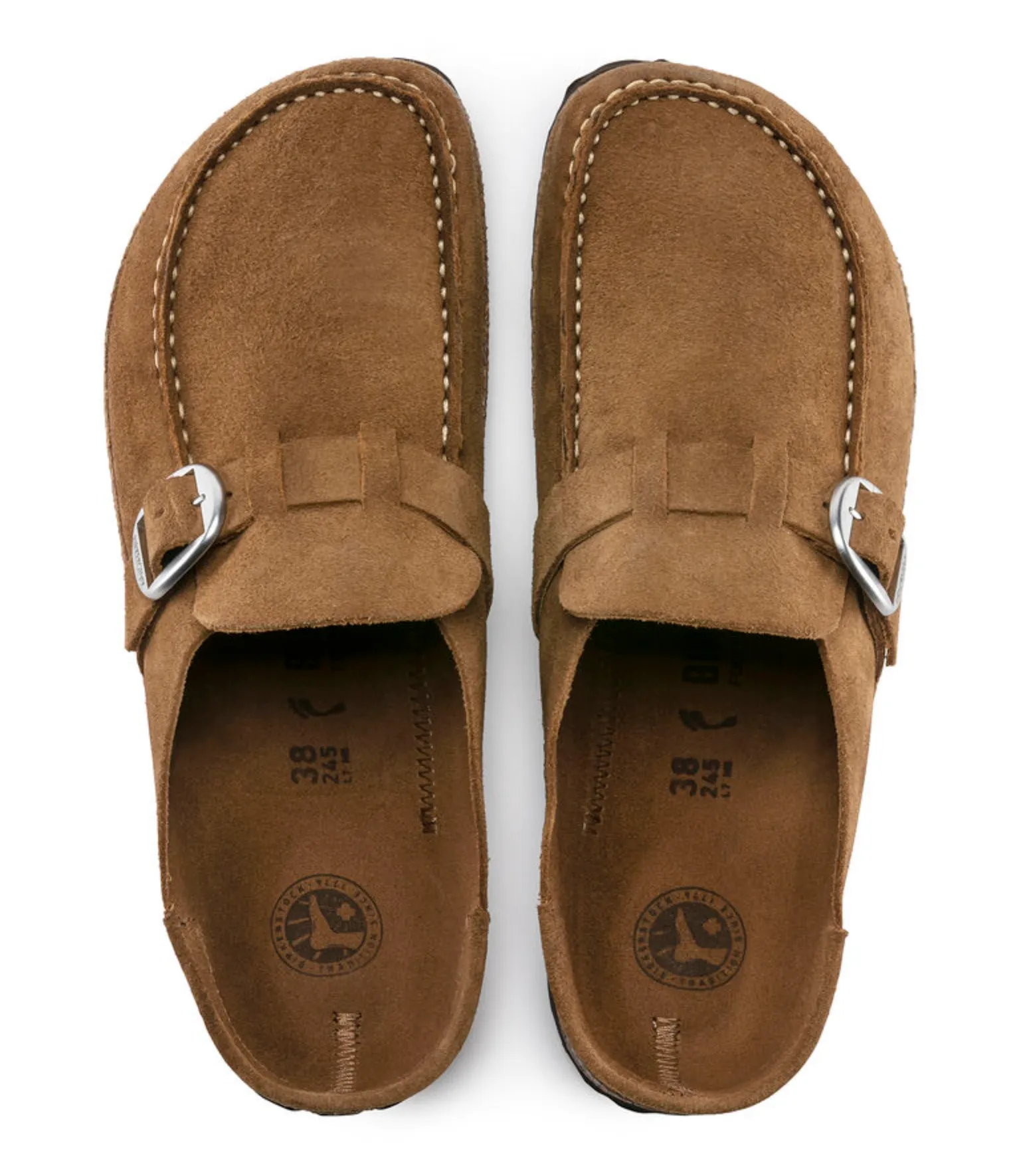 Birkenstocks Buckley Suede Leather - Tea