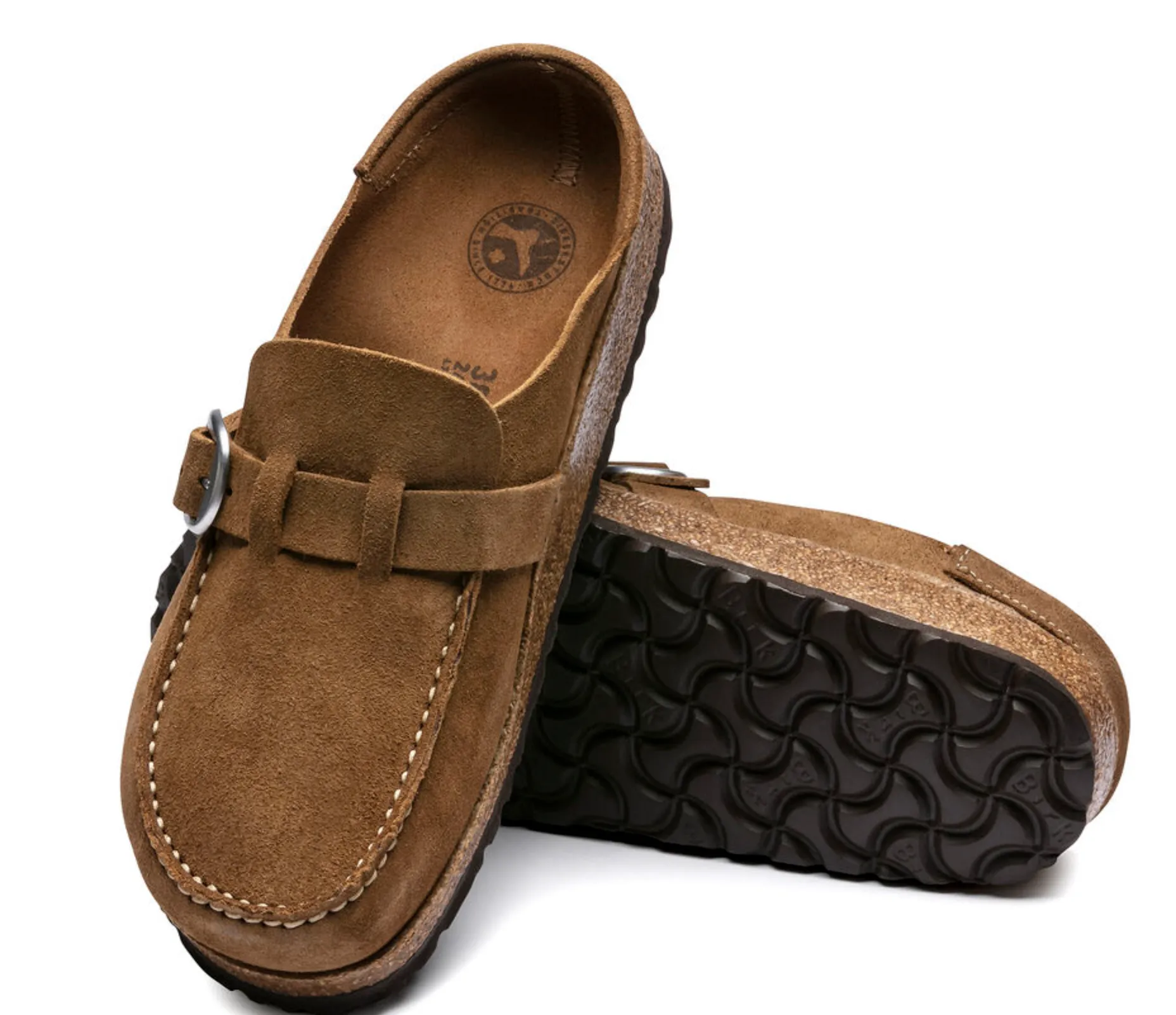 Birkenstocks Buckley Suede Leather - Tea