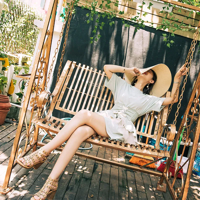 BOOPDO DESIGN ZIP UP DETAIL STUDDED BLOCK HEELED SANDALS