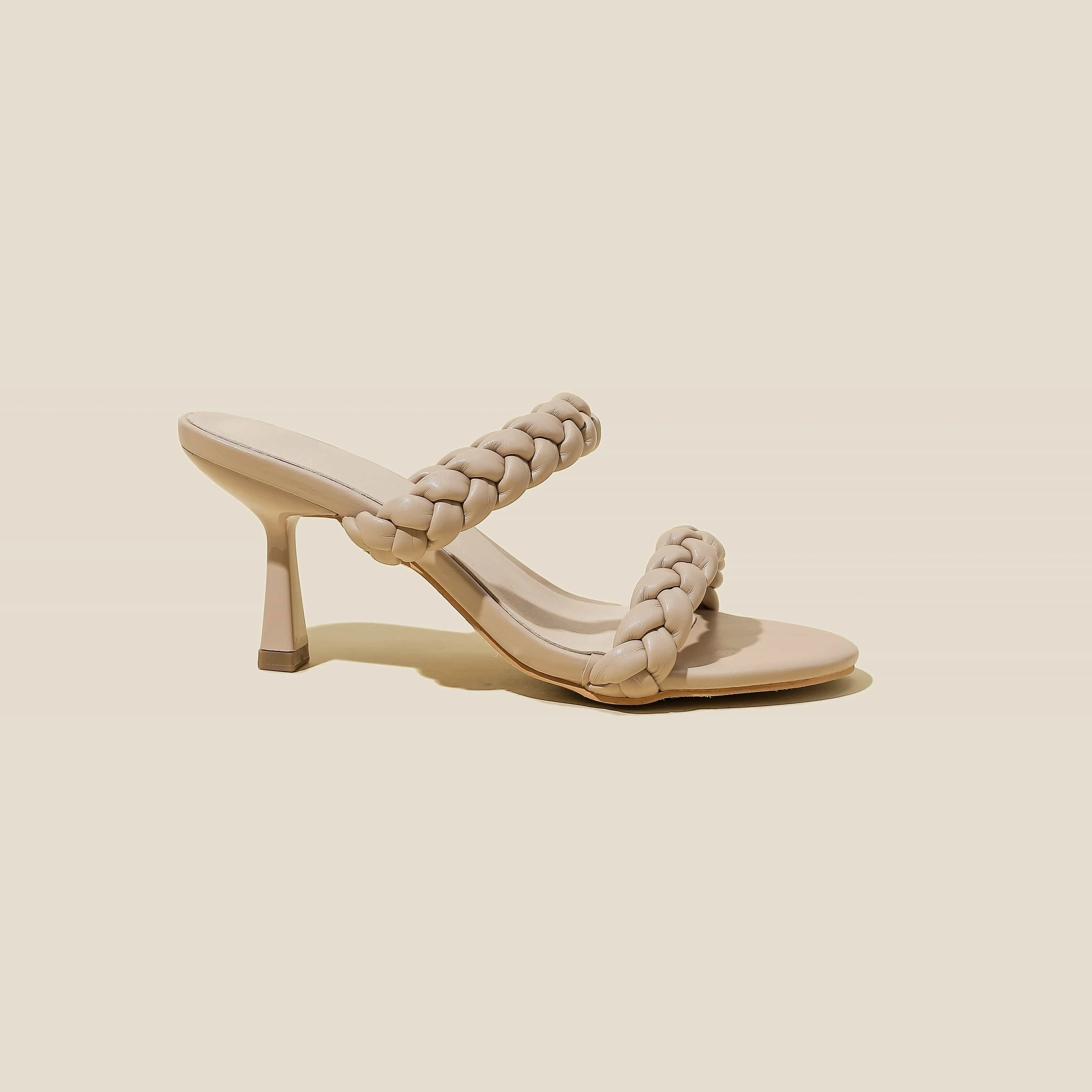 Braided Design Heel Sandals