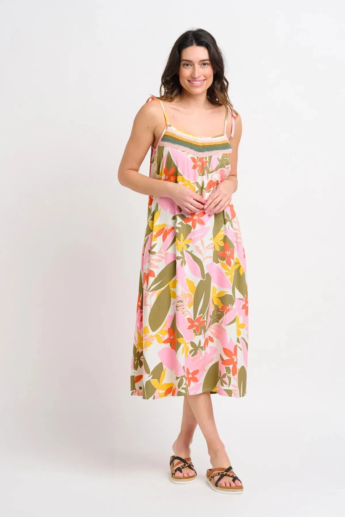 Brakeburn - Tropical Palm Dress