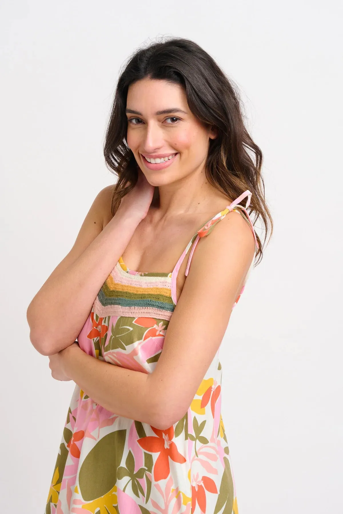 Brakeburn - Tropical Palm Dress