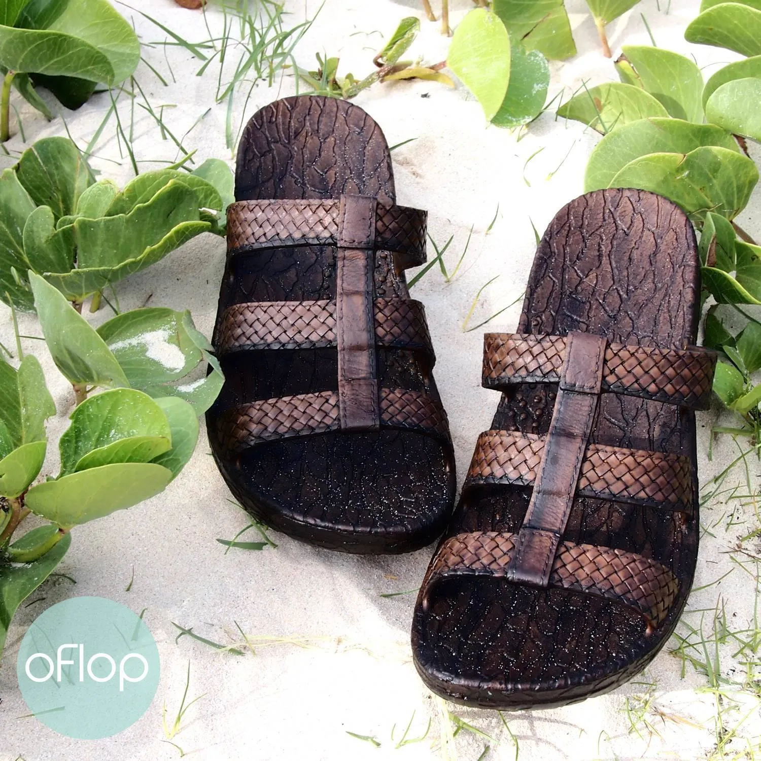 Brown Jaya Jandals ® -- Pali Hawaii Hawaiian Jesus Sandals