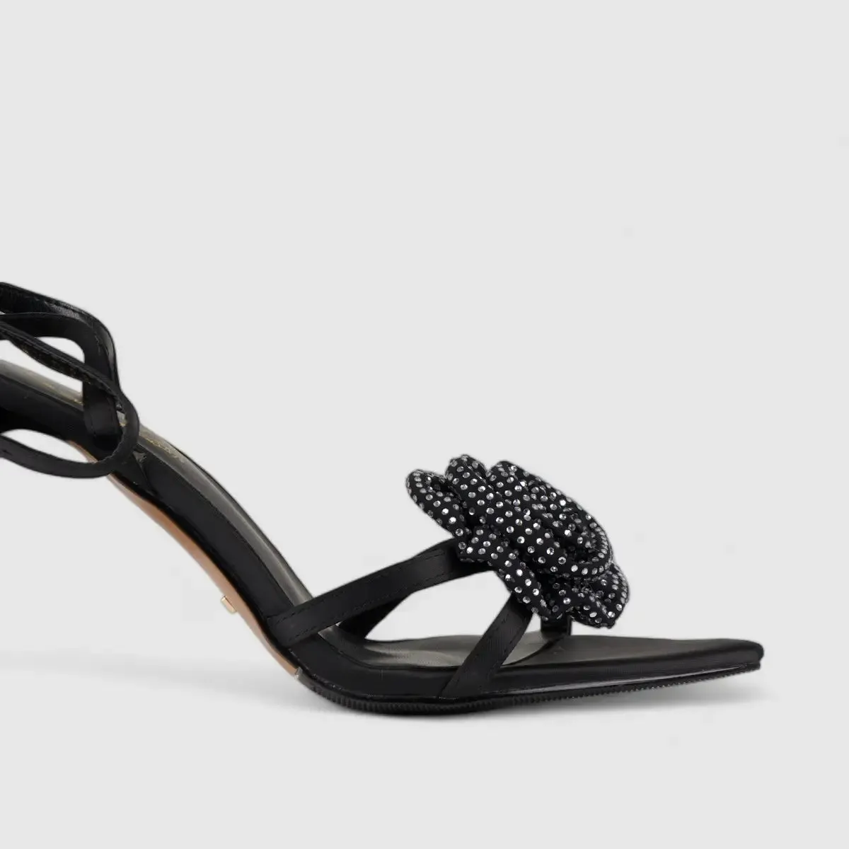 Bulbul Stiletto Heel Sandal Black CAR5030