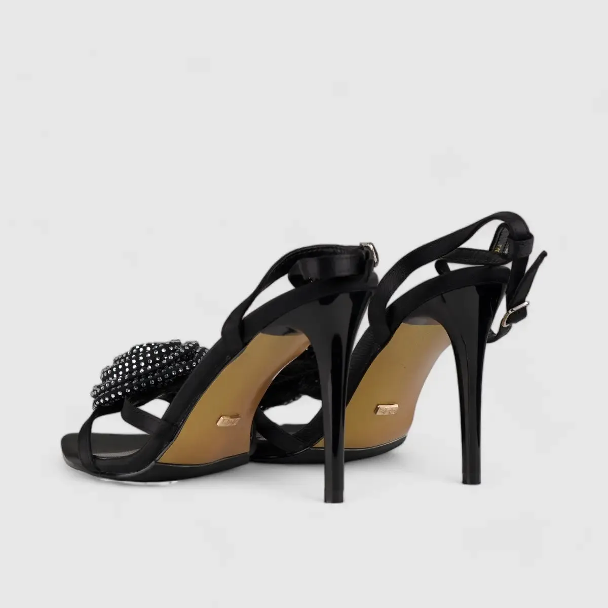 Bulbul Stiletto Heel Sandal Black CAR5030
