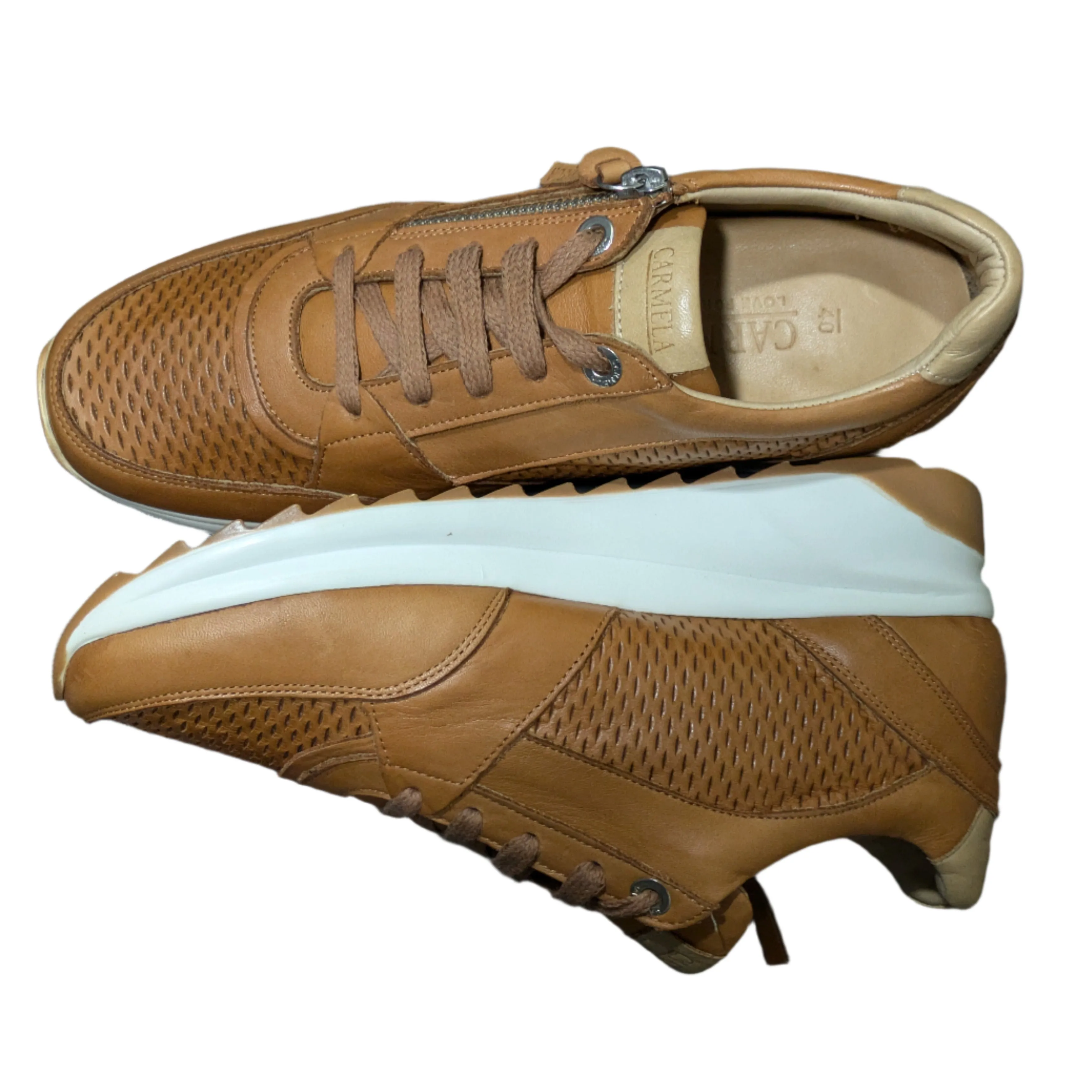 Carmela Women’s Perforated Leather Sneakers – Style 16070901 Size UK 6.5 / EU 40 / US 9