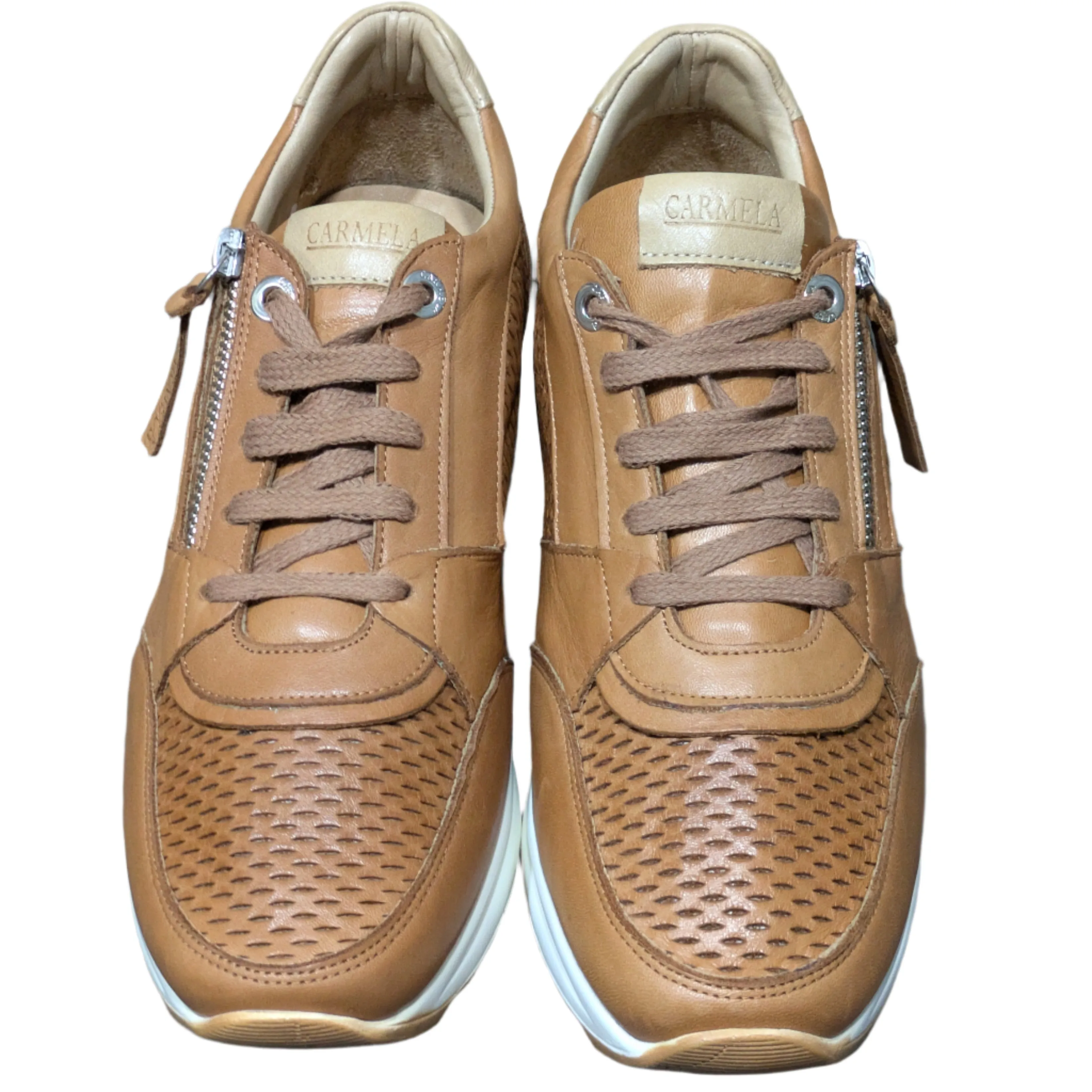 Carmela Women’s Perforated Leather Sneakers – Style 16070901 Size UK 6.5 / EU 40 / US 9
