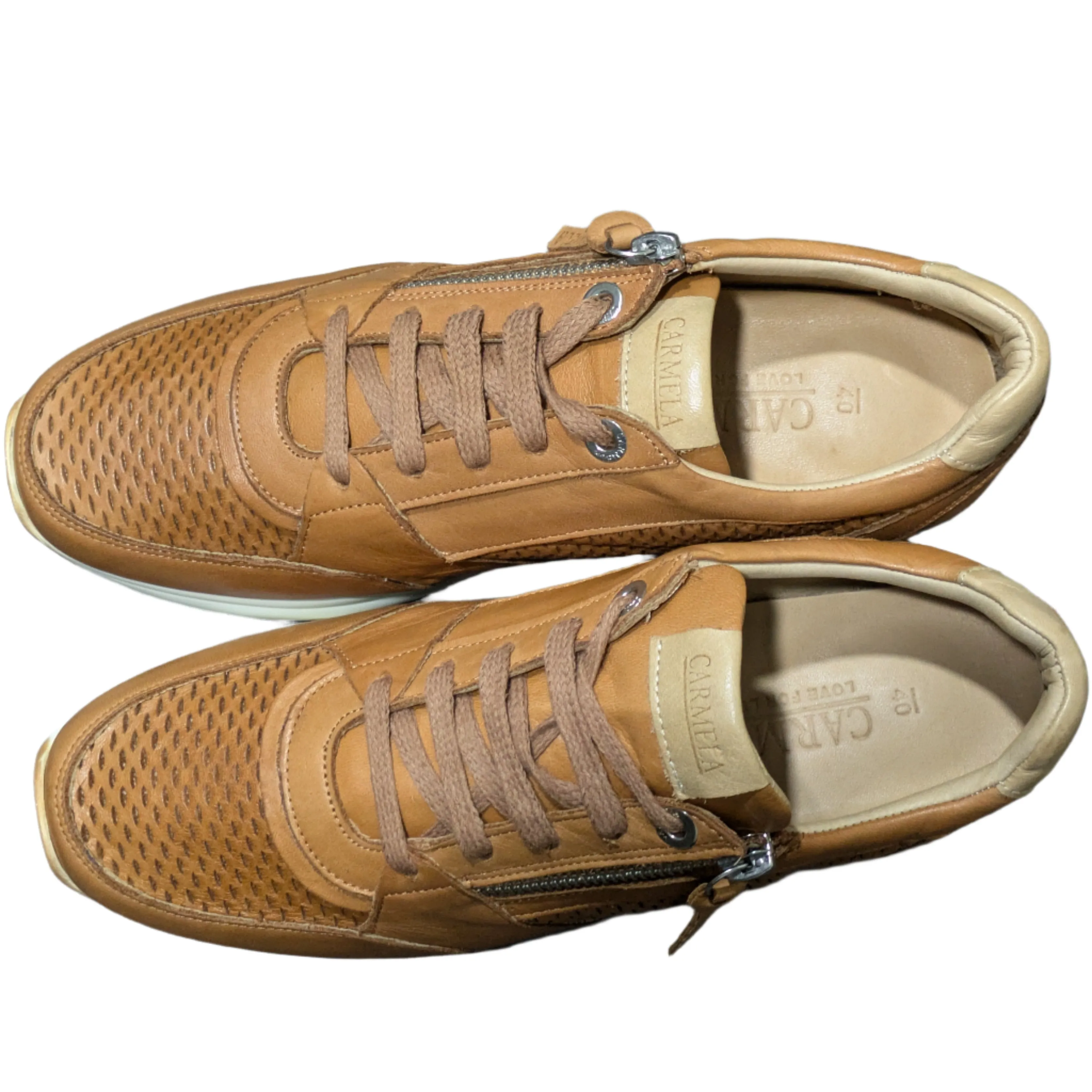Carmela Women’s Perforated Leather Sneakers – Style 16070901 Size UK 6.5 / EU 40 / US 9