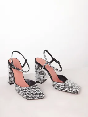 Charlotte 95 crystal-embellished pumps