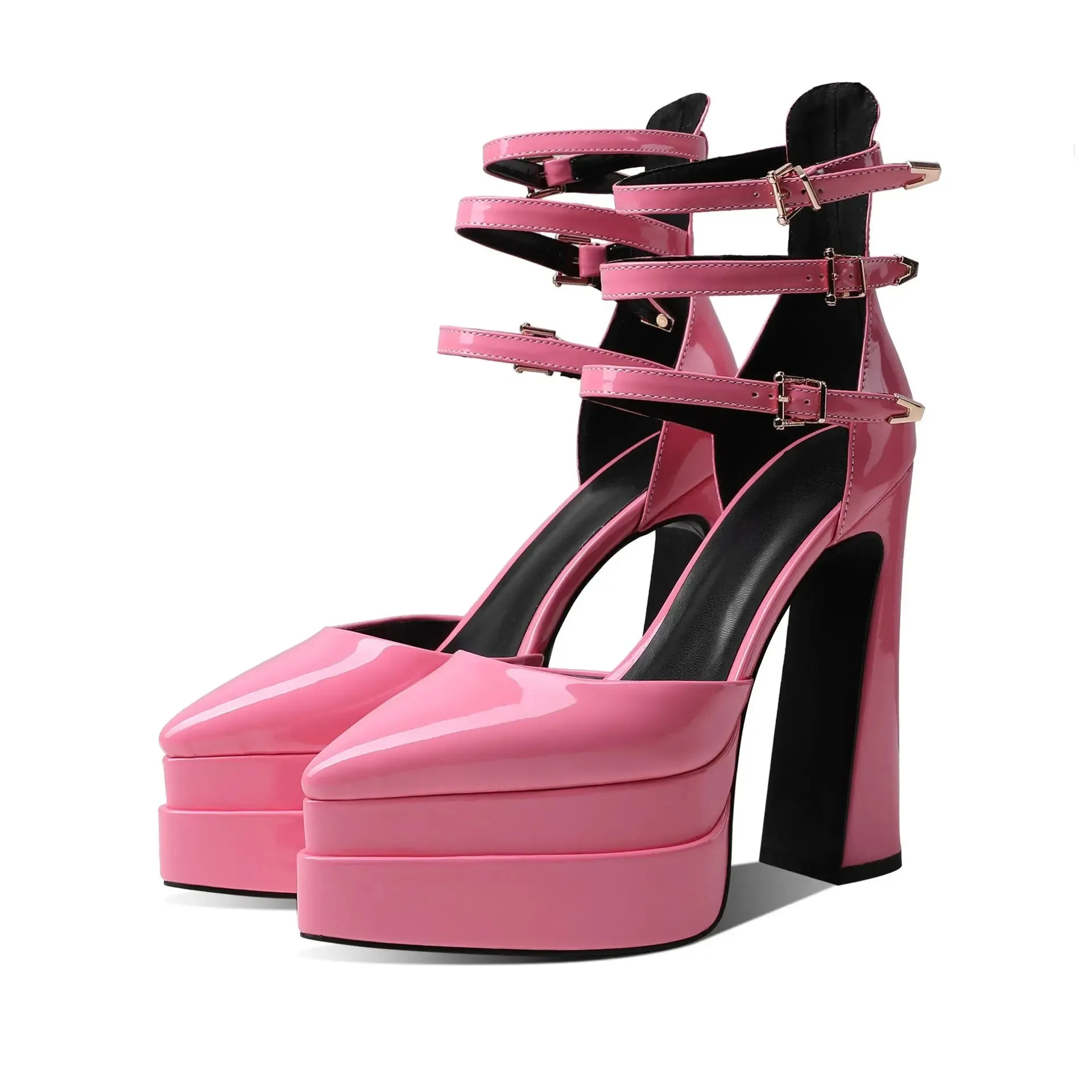 Chic Waterproof High Heel Sandals for Women with Elegant Pointed Design