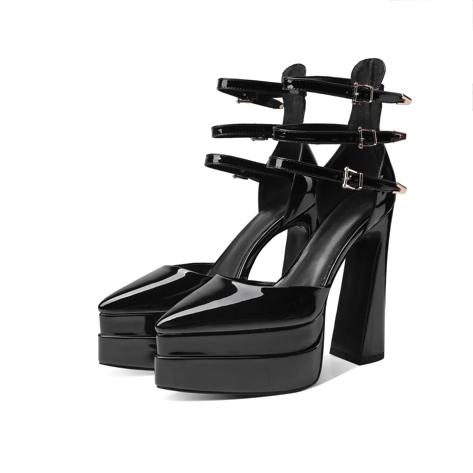 Chic Waterproof High Heel Sandals for Women with Elegant Pointed Design