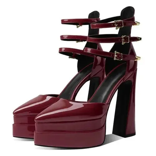 Chic Waterproof High Heel Sandals for Women with Elegant Pointed Design