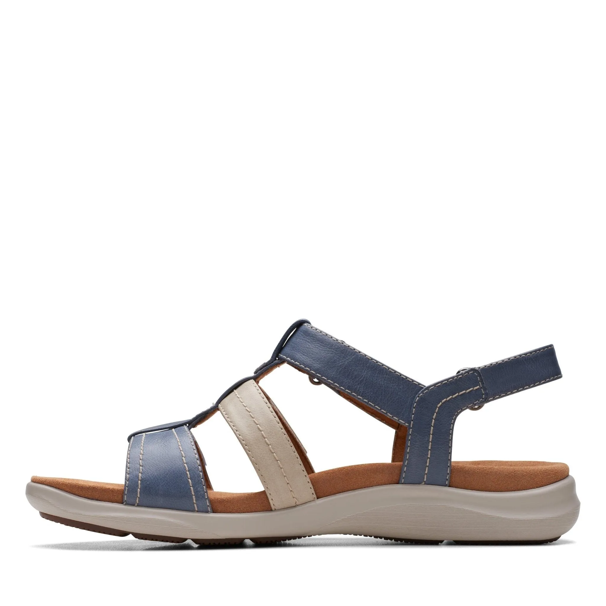 Clarks Women's Kitly Step Denim Sandals