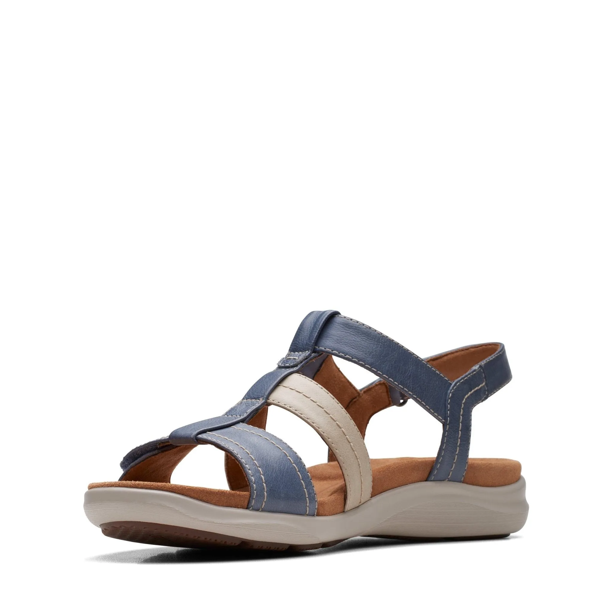 Clarks Women's Kitly Step Denim Sandals
