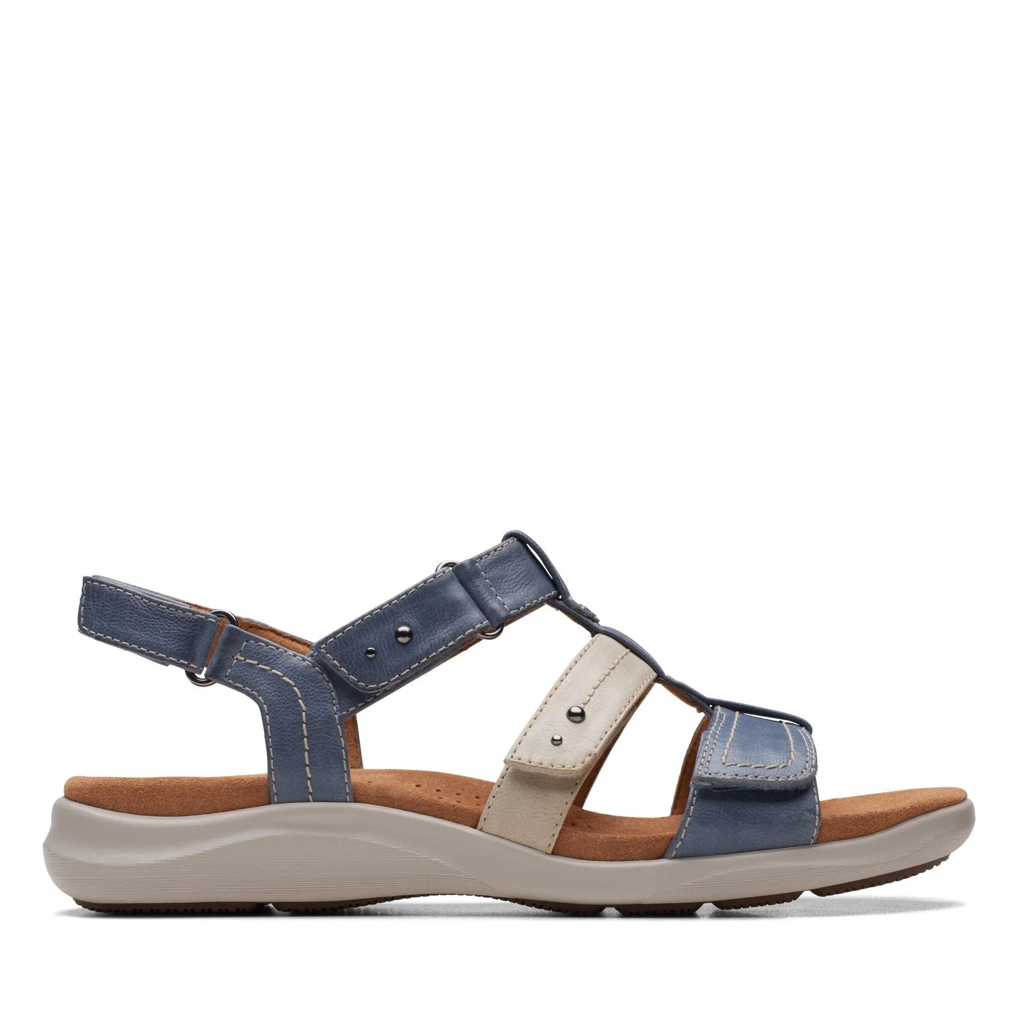 Clarks Women's Kitly Step Denim Sandals
