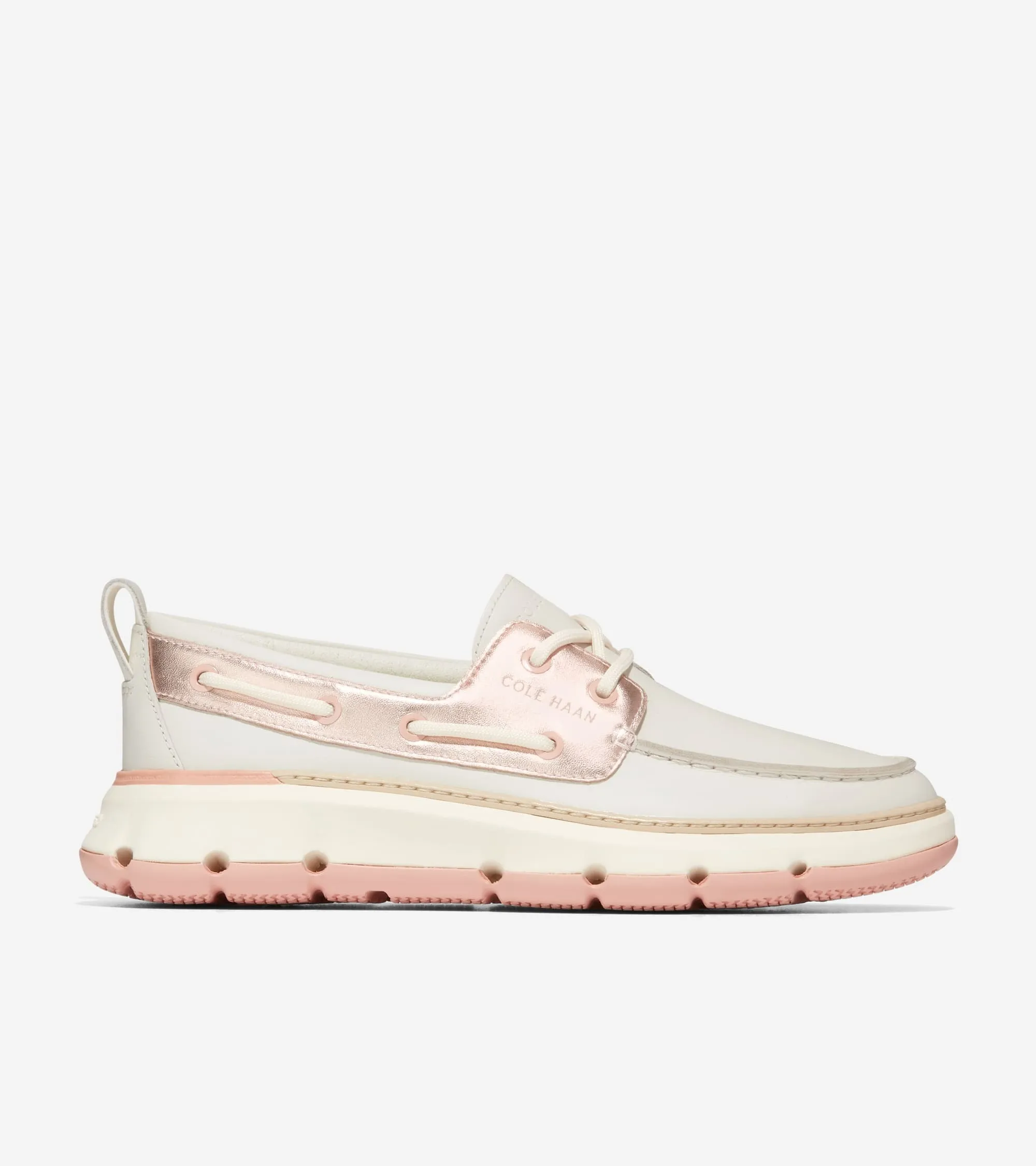Cole Haan 4.Zerogrand Regatta Ivory/Rosewater Slip On Low Top Flat Sneakers