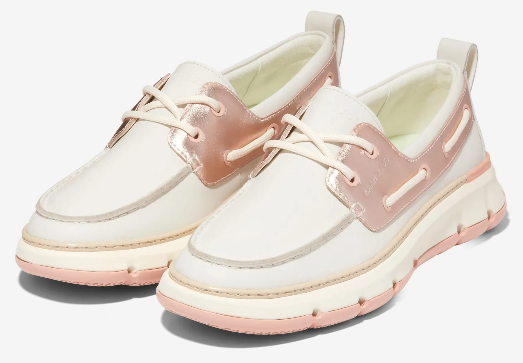 Cole Haan 4.Zerogrand Regatta Ivory/Rosewater Slip On Low Top Flat Sneakers