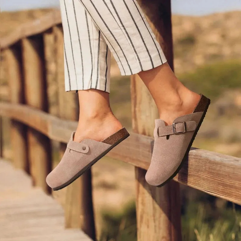 ComfyCork Suede Sandals : Stylishly Comfortable