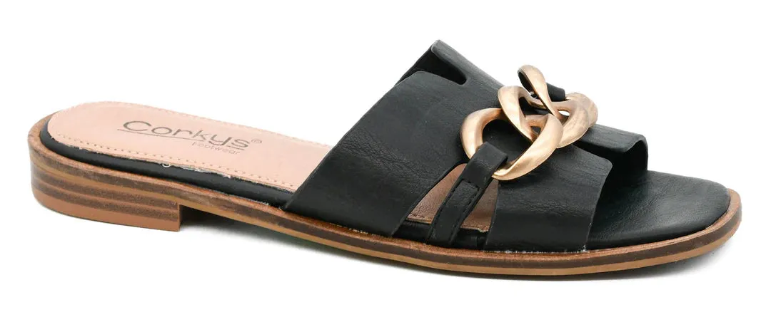 Corky's Off The Chain Sandal • Black