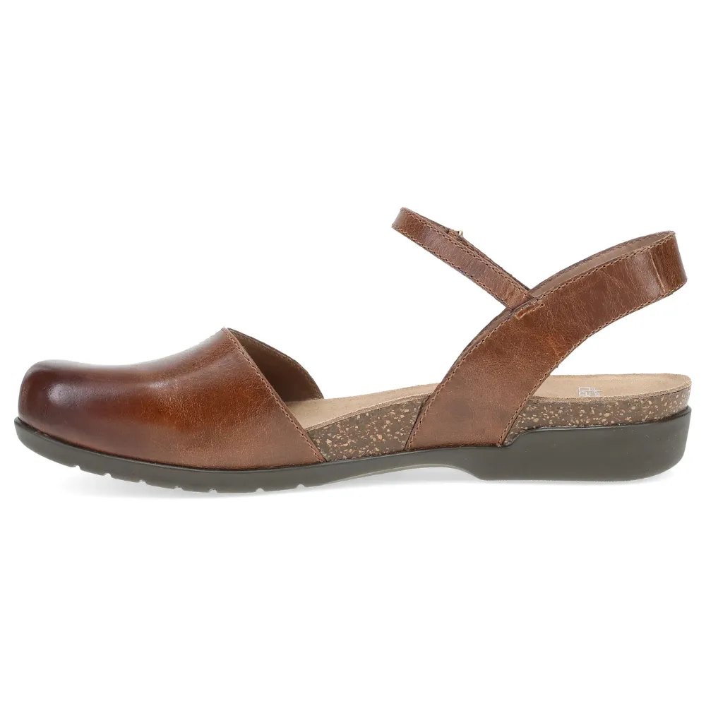 Dansko Rowan Tan Waxy Burnished Mary Jane (Women's)
