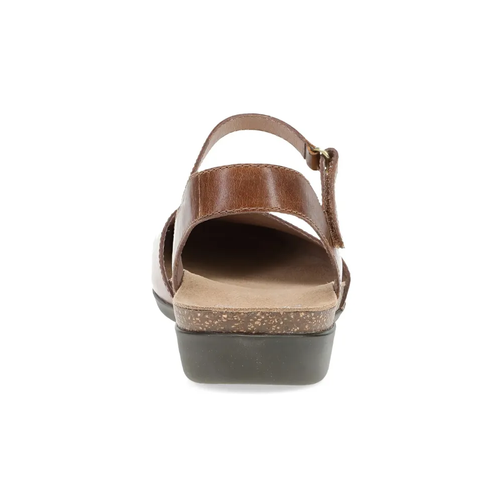 Dansko Rowan Tan Waxy Burnished Mary Jane (Women's)