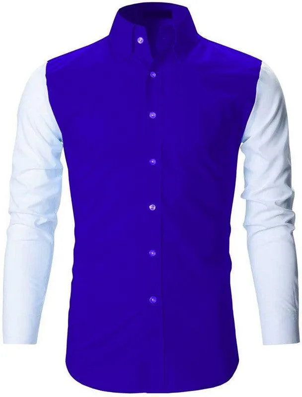 DLM color block navy shirt