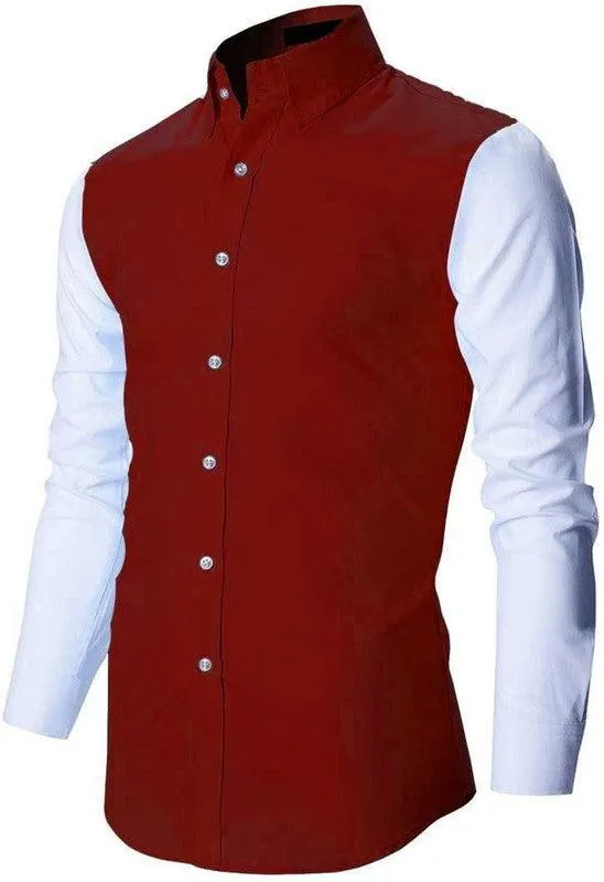 DLM color block navy shirt