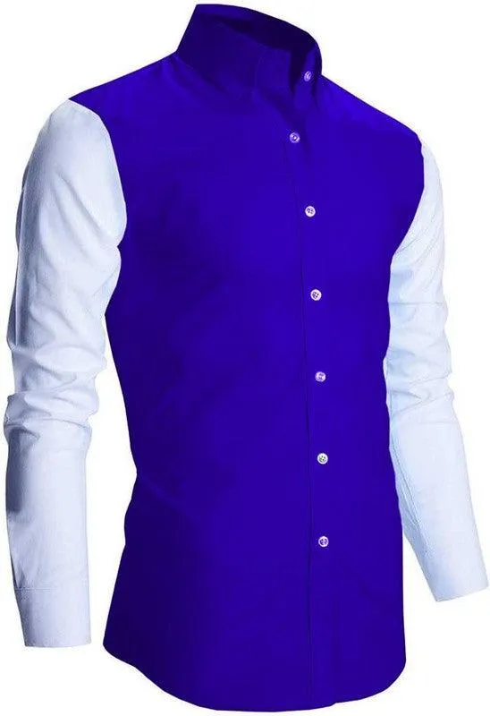 DLM color block navy shirt