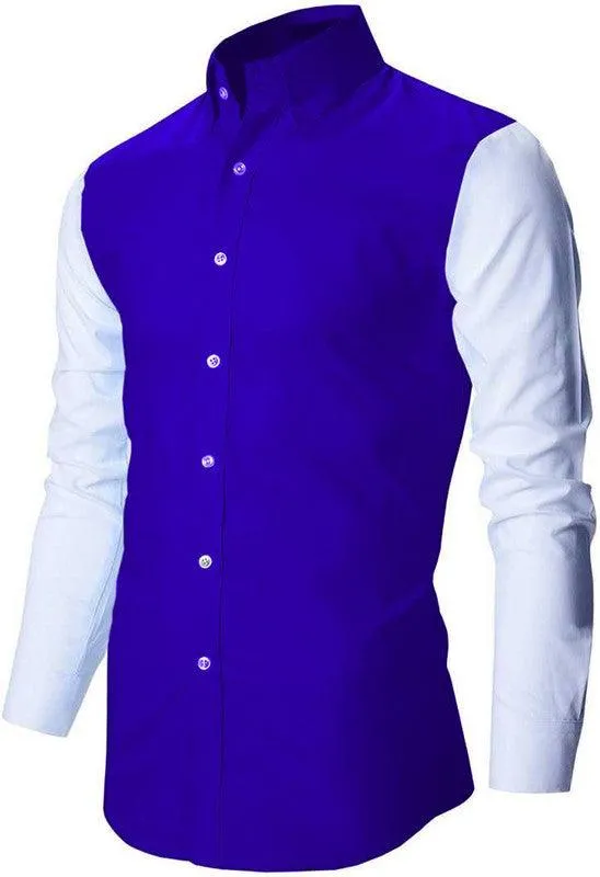DLM color block navy shirt