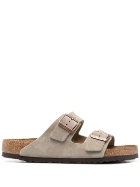 Double-Buckle Open-Toe Sandals
