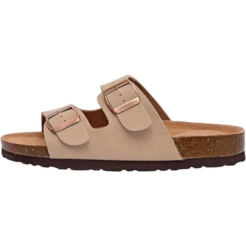 Dual Strap Sleek Slide Sandals For Women