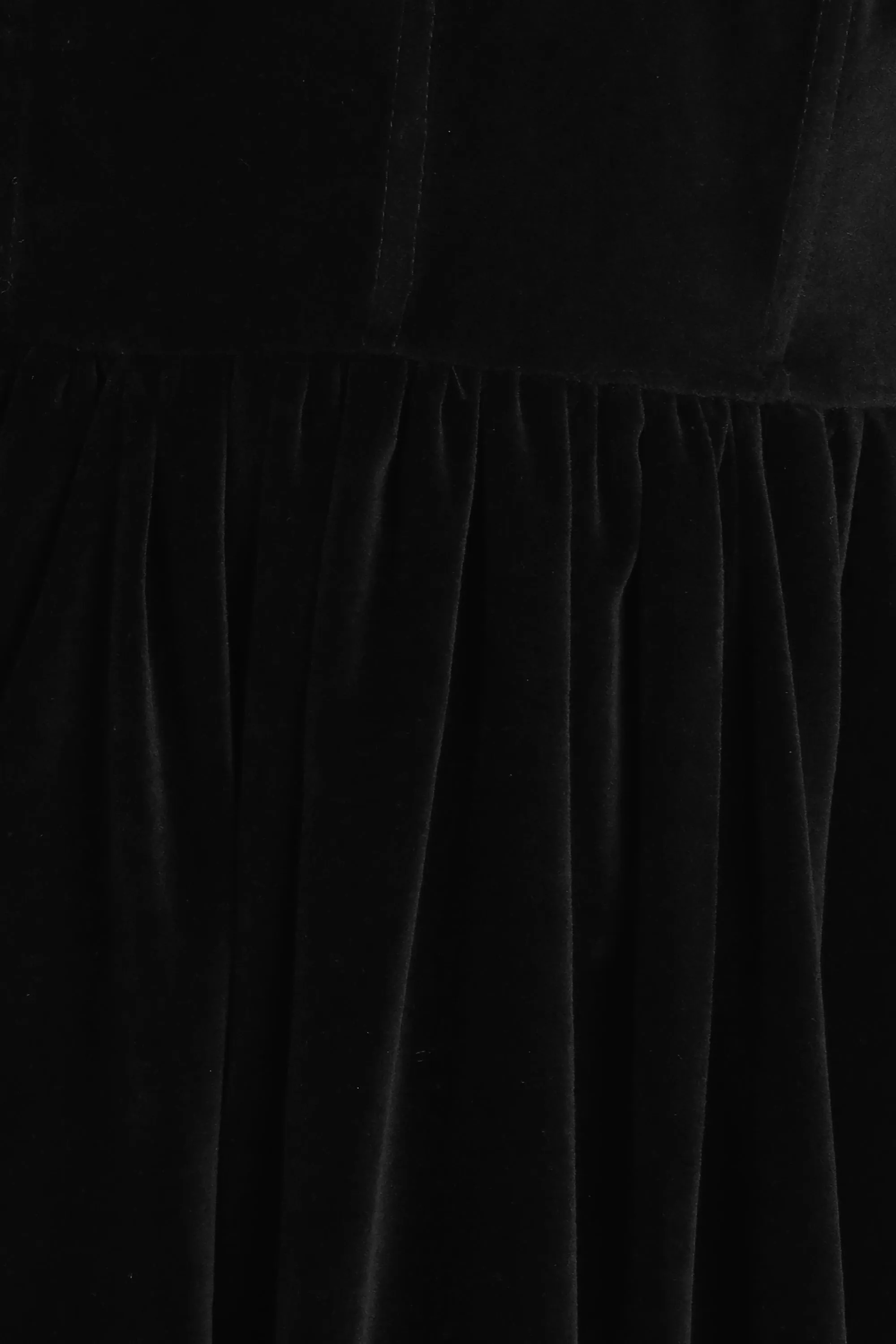 Dune Black Velvet Midi Dress
