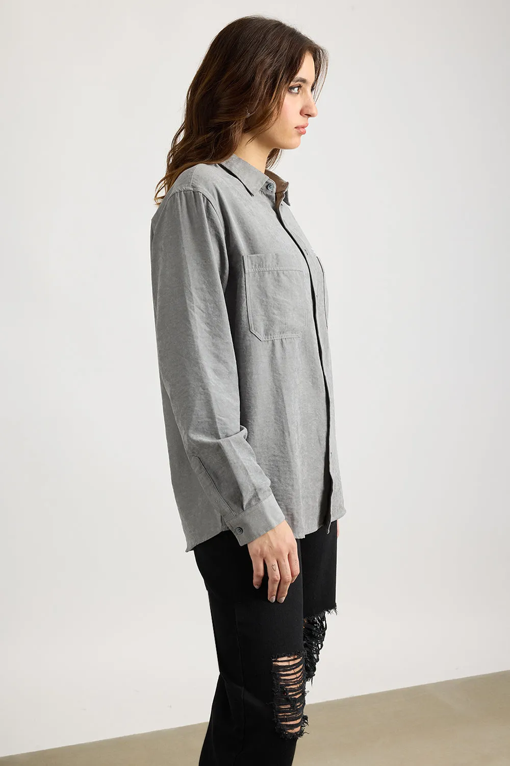 Faded Grey Effect Shirt
