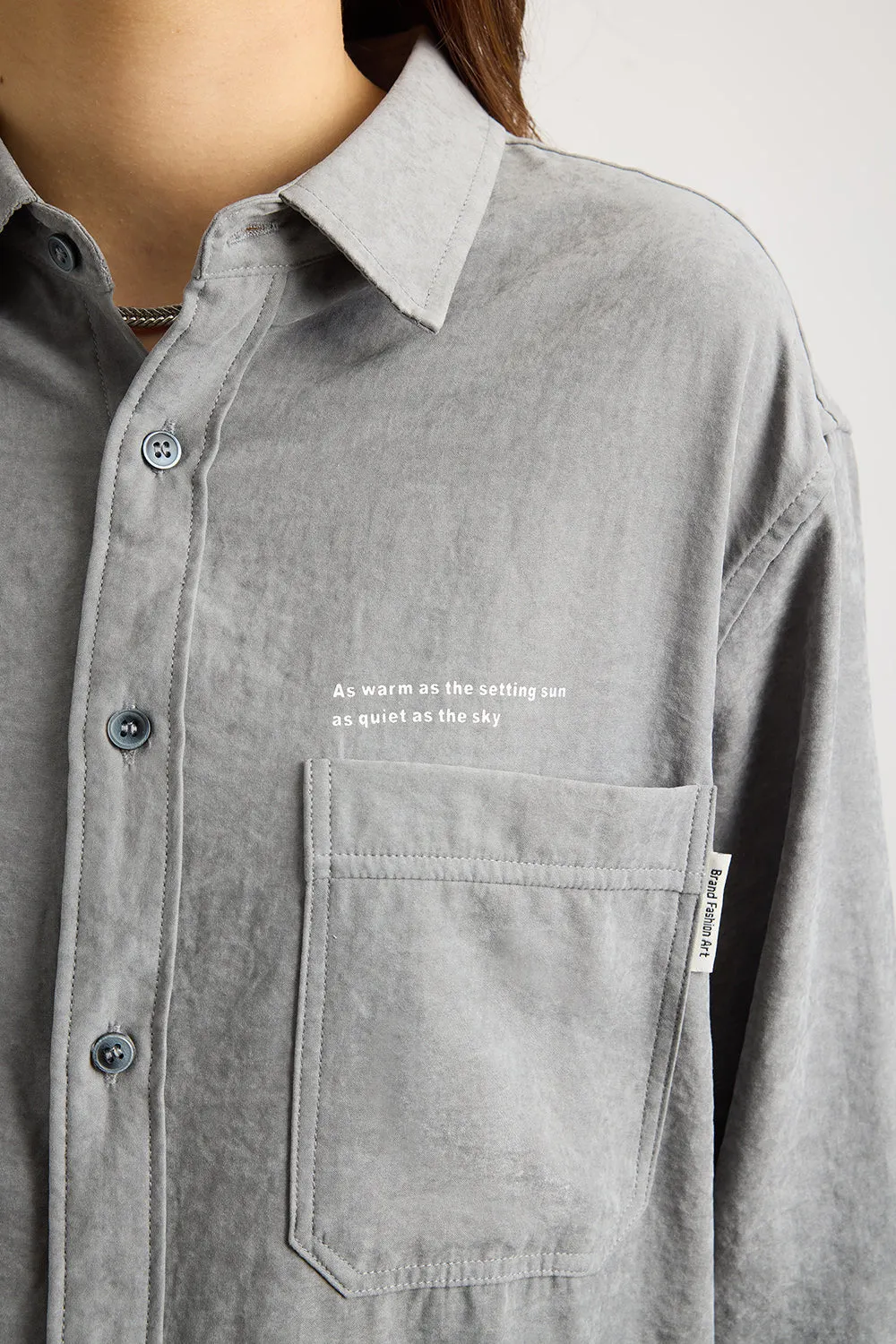 Faded Grey Effect Shirt