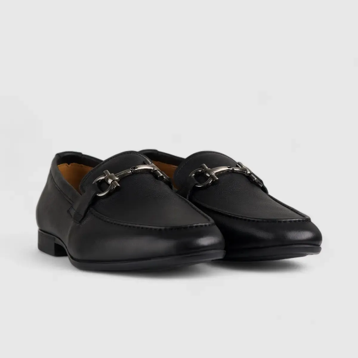 Formales Leather Loafers Black DF2021-C3