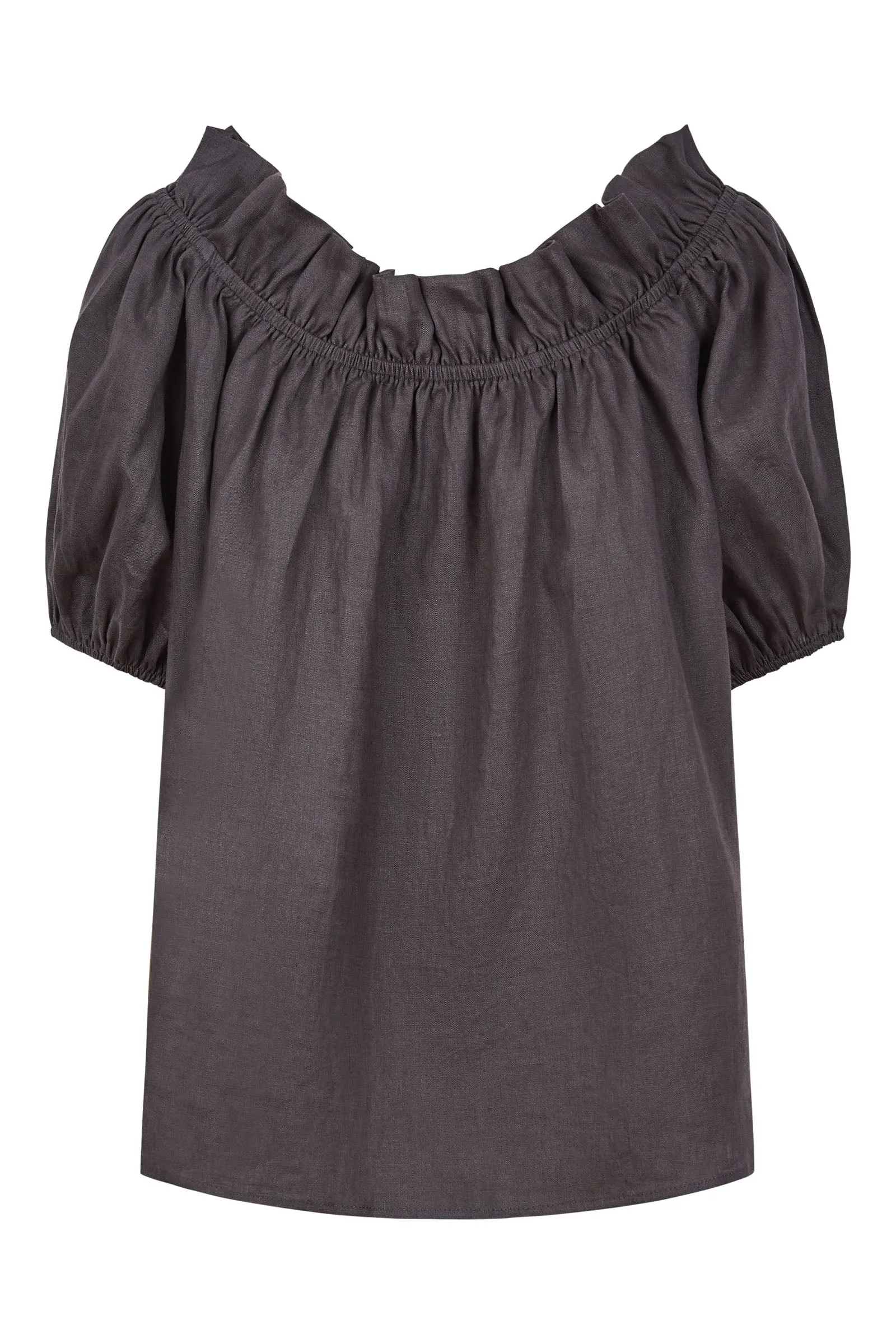 Halcyon Ruched Top - Oyster