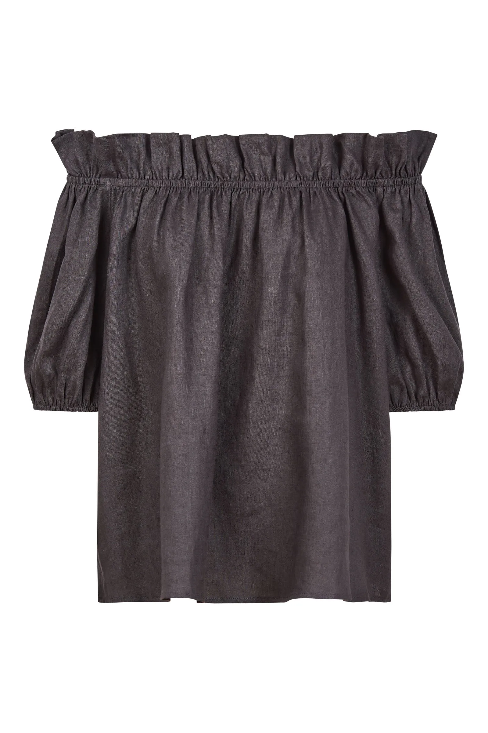 Halcyon Ruched Top - Oyster