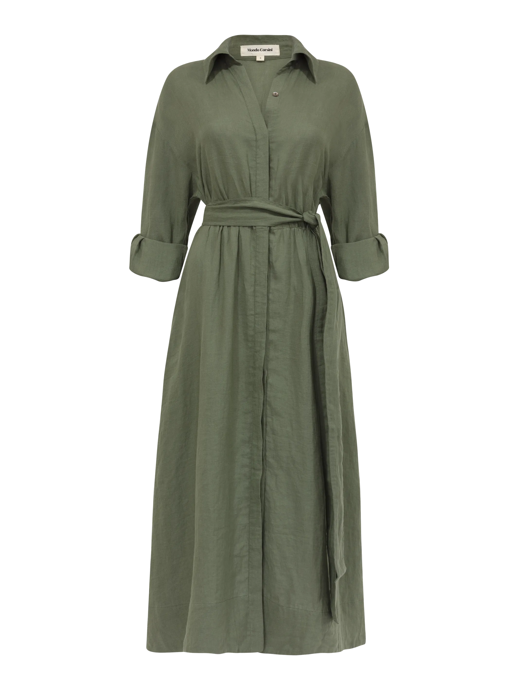 IRA - Moss Linen Dress