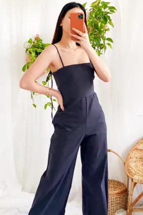 Jessica Solid Wide Leg Jumpsuit