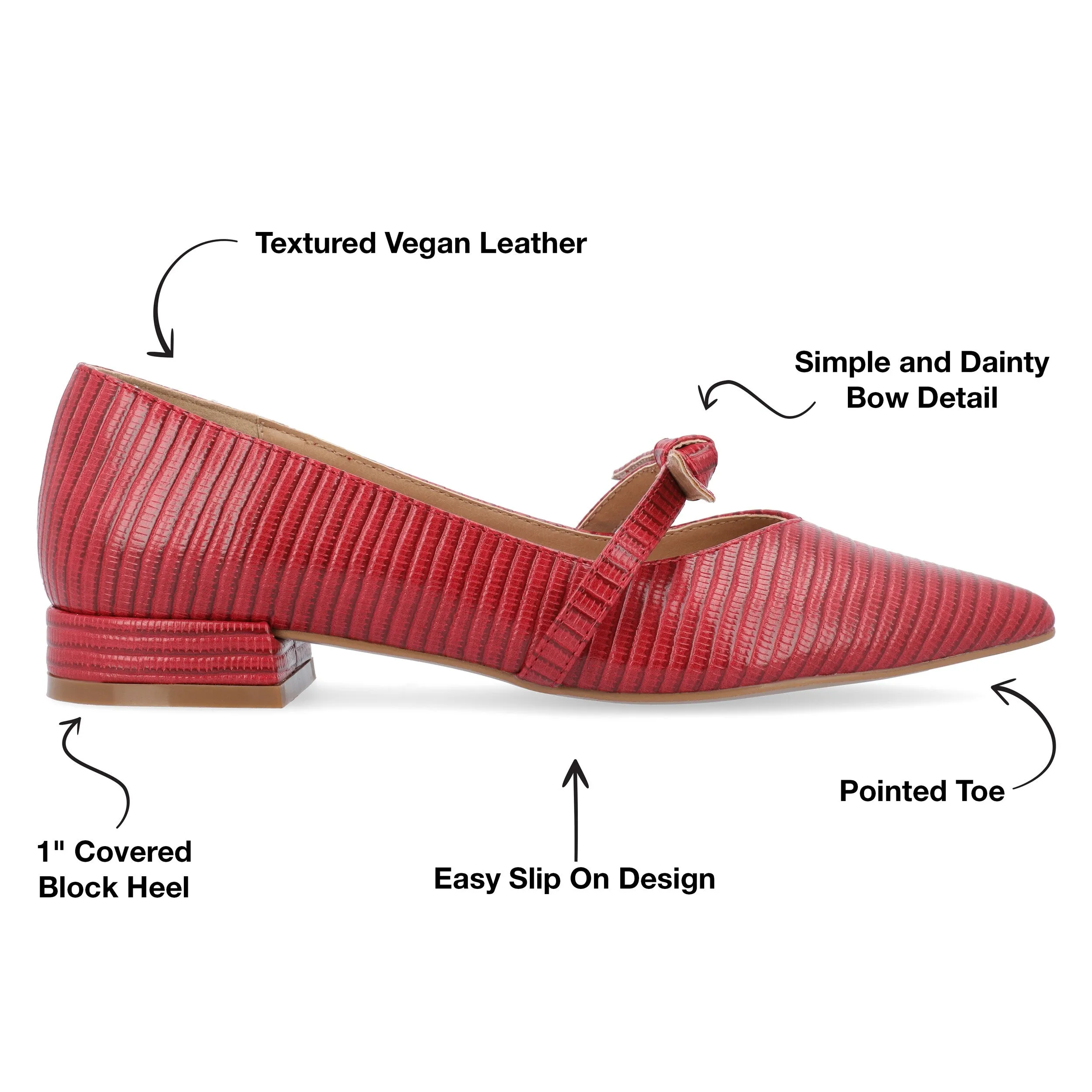 Journee Collection pumps, red