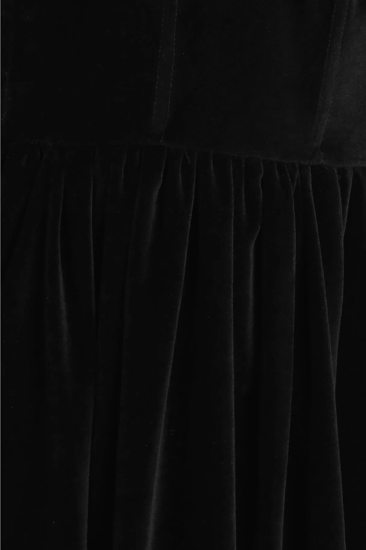 Lace & Beads Dune Velvet Black Midi Dress