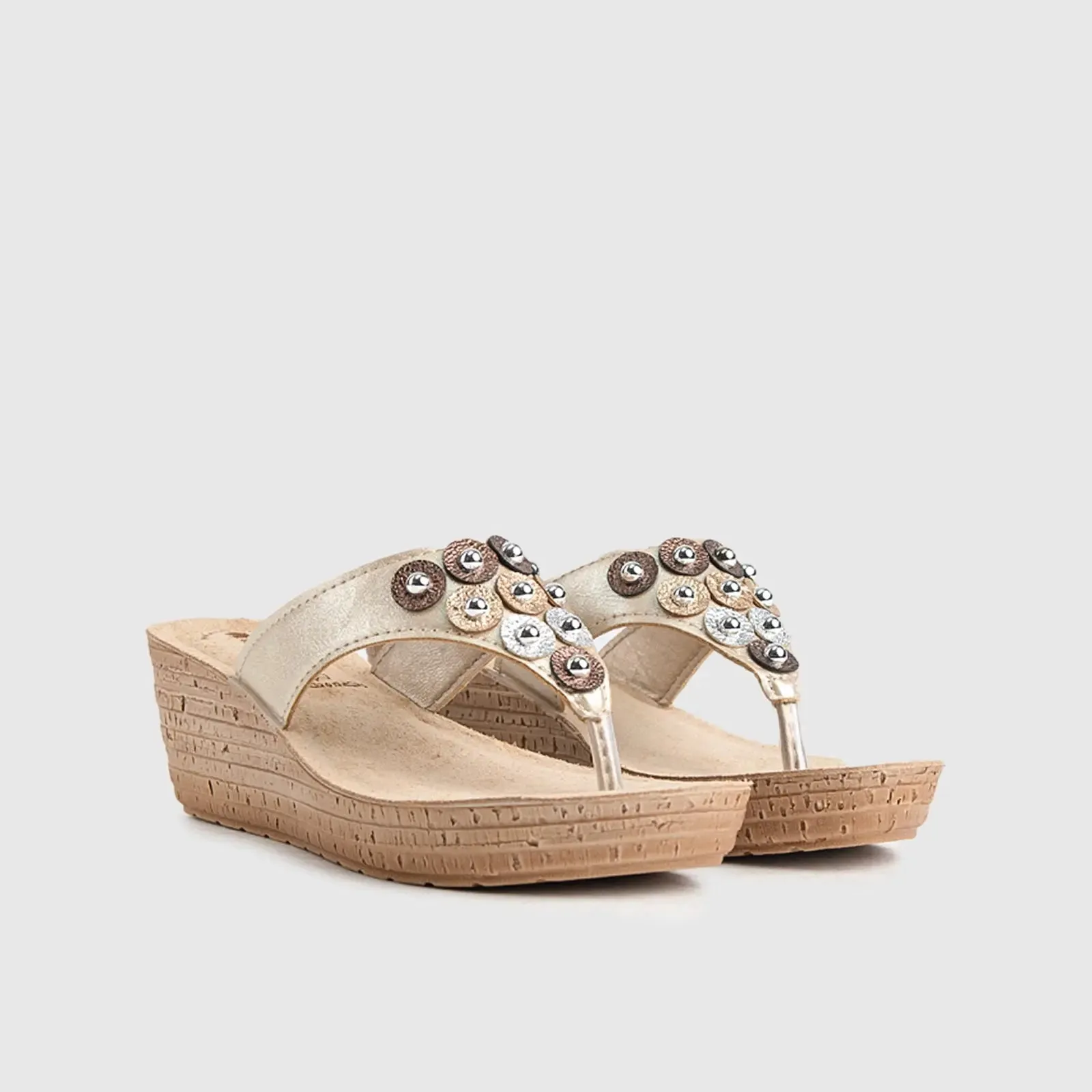 Ladies Comfort Sandals GM038 Pewter